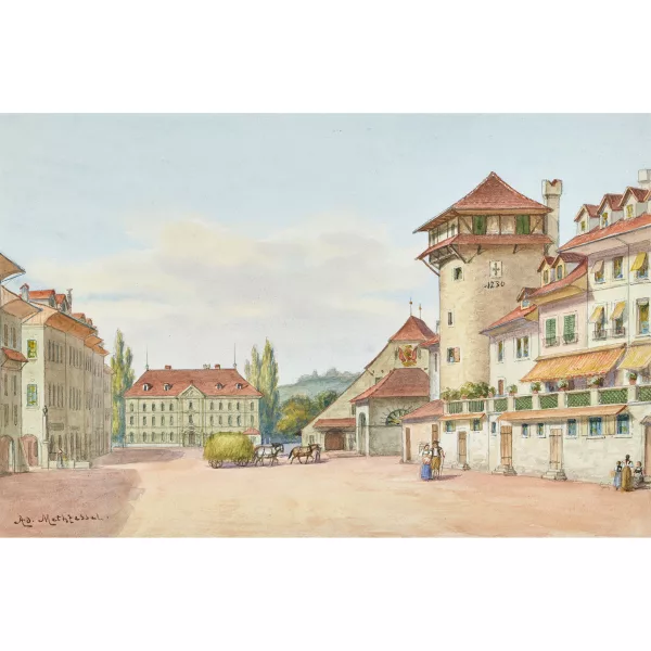 Adolf Methfessel — Blick auf den Waisenhausplatz.