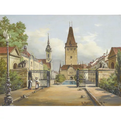 Adolf Methfessel — Murtentor gegen den Christoffelturm.
