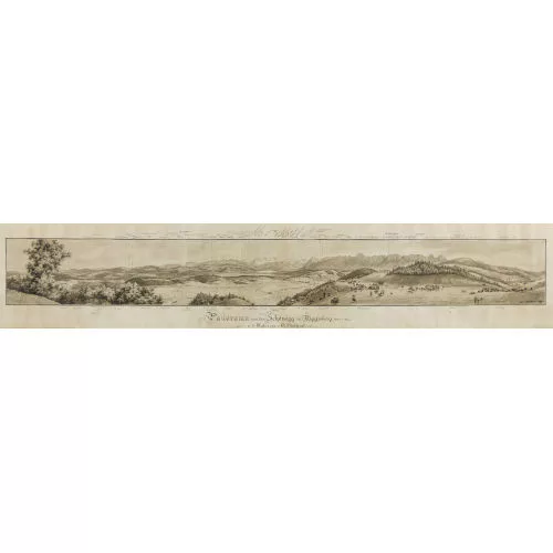 Adolf Methfessel — "Panorama von der Schönegg bei Riggisberg aus".