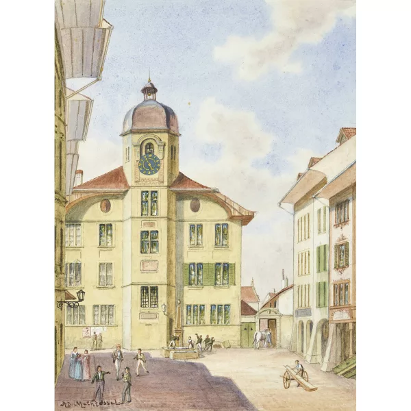 Adolf Methfessel — Die Lateinschule in Bern.