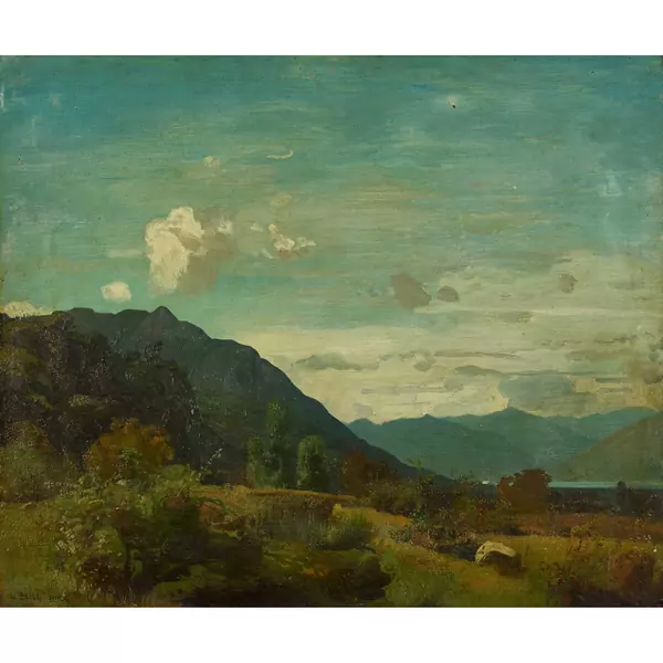 Berglandschaft mit einem See