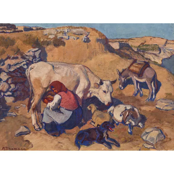 Adolf Thomann — "Dalmatinische Bäuerin".