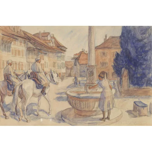 Adolf Thomann — "Spahis in Nidau".