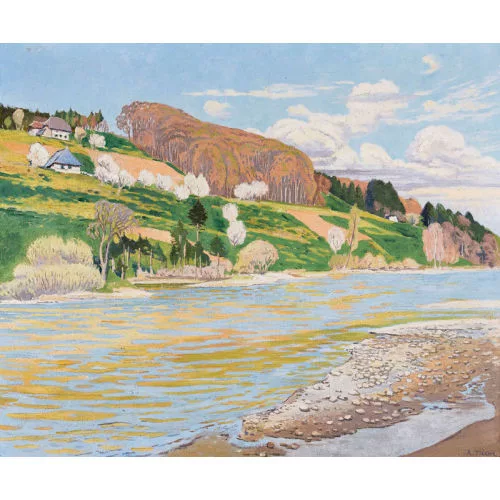 Adolf Tièche — "Frühling an der Aare".