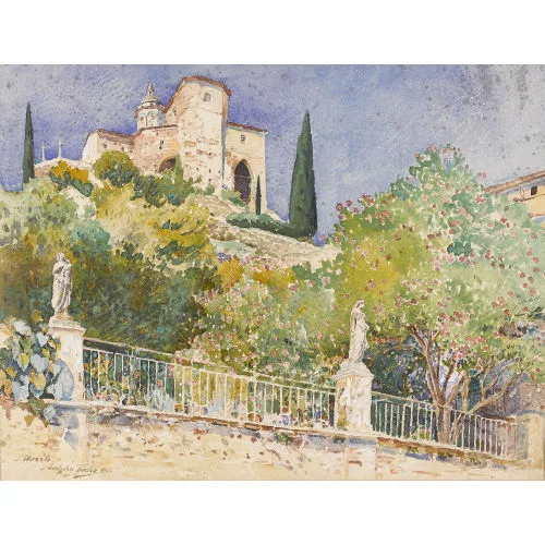 Adolf Tièche — Kirche Santa Maria del Sasso.