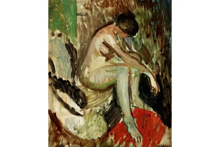 Frauenakt in Boudoir