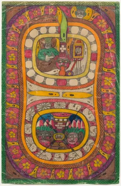 ADOLF WÖLFLI — Die Röösali Schlange am Allmacht Staab. 1926. — Koller Auktionen