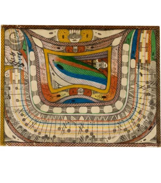 Adolf Wölfli — Der Schartago = Skt. Adolf = Thron