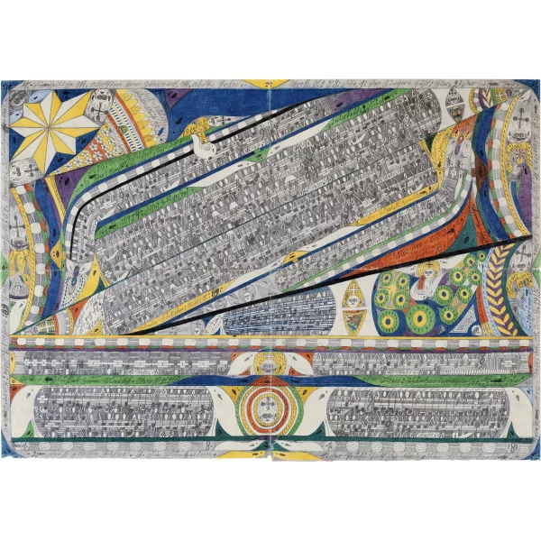 Adolf Wölfli — Genanttes Heimwesen, Probsten=Loch Blatt aus "Heft N° 13"