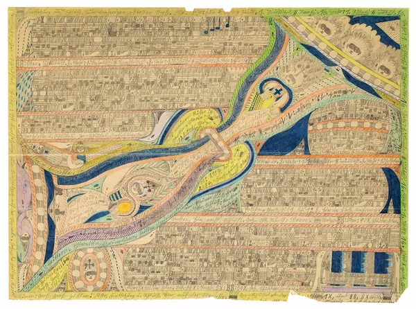 Adolf Wölfli — Die heilige Erittera: Gross=Gross=Göttin — Galerie Kornfeld
