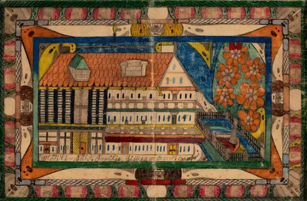 Bauernhaus mit Garten, 1921