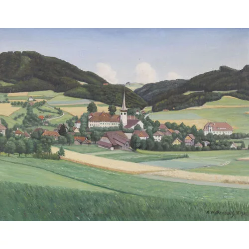 Adolf Wyttenbach — Blick auf Köniz bei Bern.