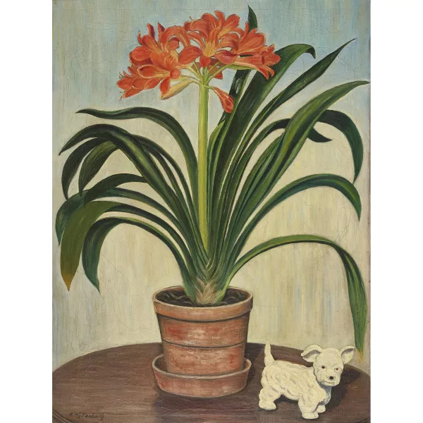Adolf Wyttenbach — Amaryllis im Topf.