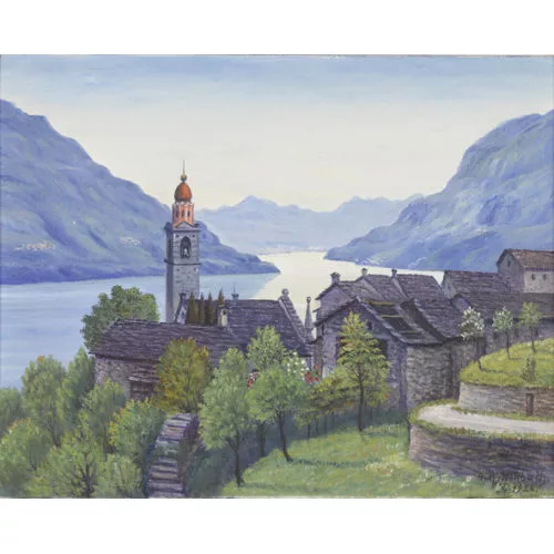 Adolf Wyttenbach — Ansicht von Ronco.