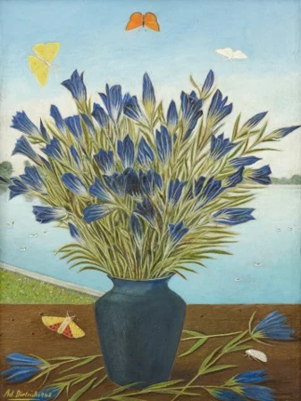 Vase mit blauen Enzianen, 1948