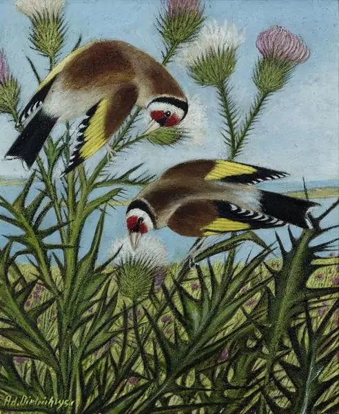 ADOLF DIETRICH — Distelfinken. 1951. — Koller Auktionen