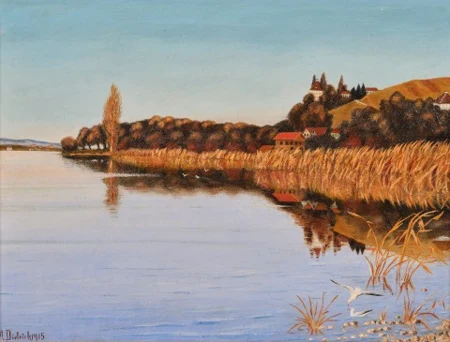 Bucht mit Schloss Arenenberg, 1915