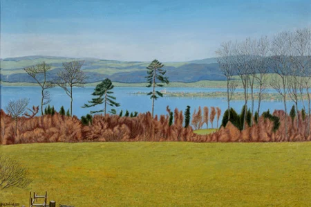 Landschaft über Berlingen im Vorfrühling, 1933
