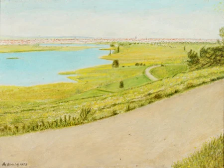 Blick auf Untersee und Konstanz, 1953
