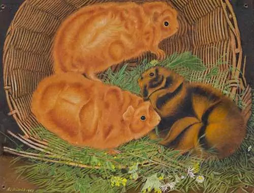ADOLF DIETRICH — Angora guinea pigs. 1952. — Koller Auktionen