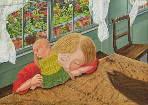 ADOLF DIETRICH — Child sleeping. 1935. — Koller Auktionen