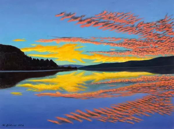 ADOLF DIETRICH — Abendstimmung am Untersee. 1926. — Koller Auktionen