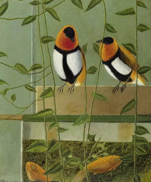 ADOLF DIETRICH — Webervögel auf Aquarium. 1952. — Koller Auktionen