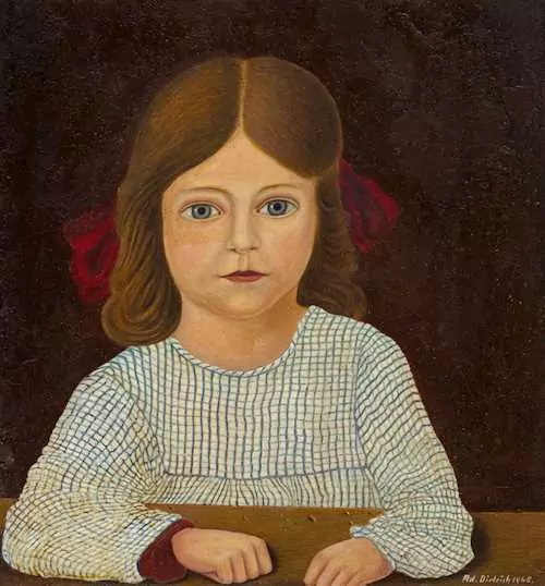 ADOLF DIETRICH — Bildnis Erika. 1948. (Portrait of Erika) — Koller Auktionen
