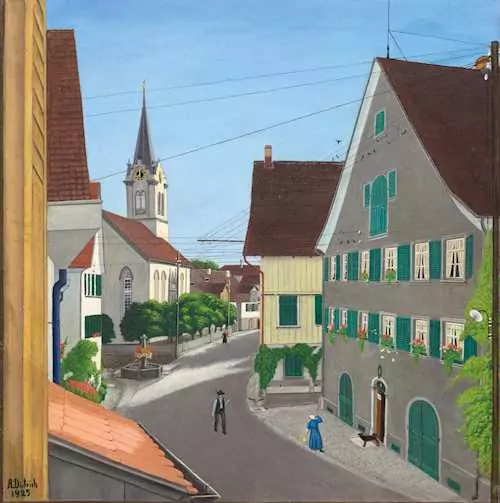 ADOLF DIETRICH — Dorfstrasse in Berlingen. 1925. — Koller Auktionen