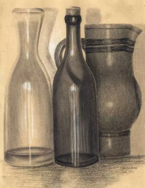 ADOLF DIETRICH — Still-life with three vessels. 1903. — Koller Auktionen