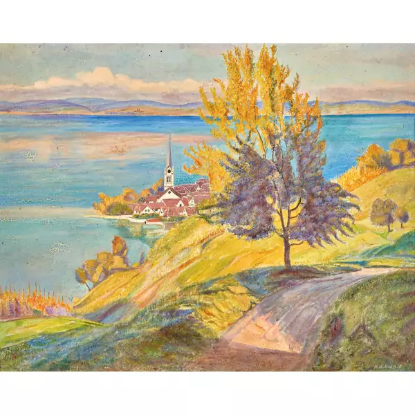 "Blick auf Berlingen"