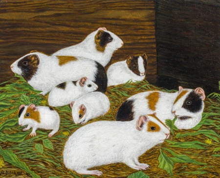 Acht Meerschweinchen, 1933