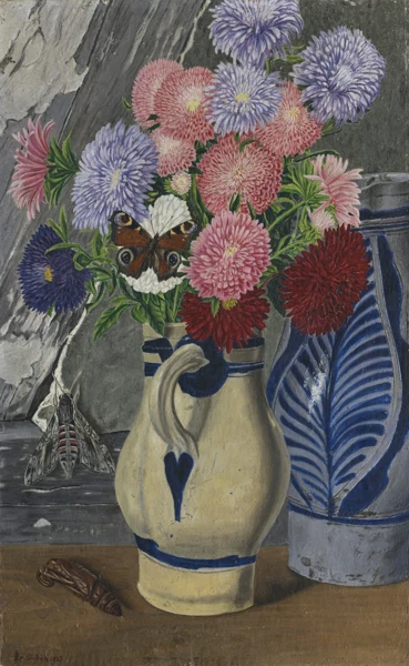 Adolf Dietrich — Astern mit zwei Krügen, 1927
