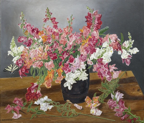 Adolf Dietrich — Löwenmäulchenstrauss, 1936