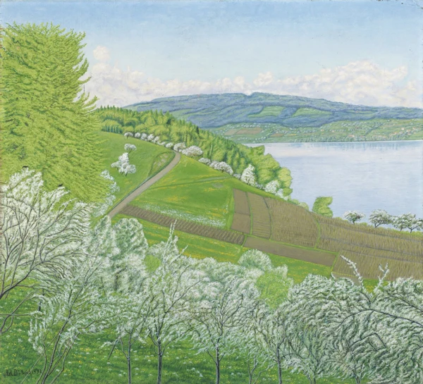 Adolf Dietrich — FRÜHLING AM UNTERSEE, 1932SPRING TIME AT LAKE CONSTANCE, 1932