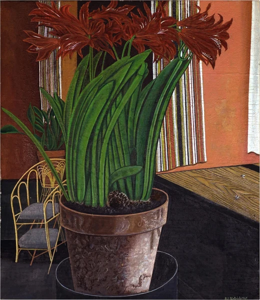 Adolf Dietrich — Stilleben mit Amaryllis, 1947