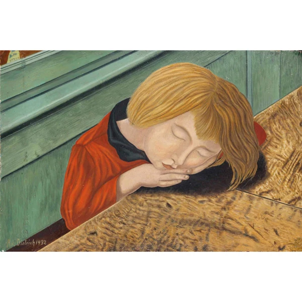 Adolf Dietrich — SCHLAFENDES KIND, 1932 SLEEPING CHILD, 1932