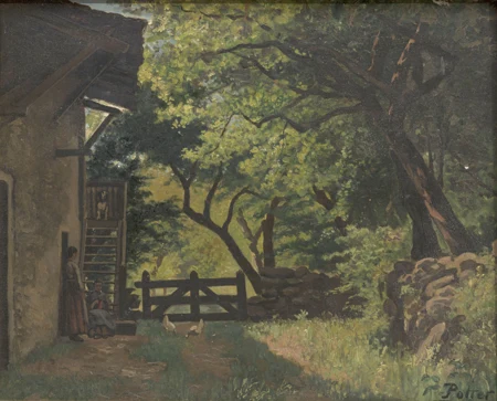 Jeunes filles à la ferme