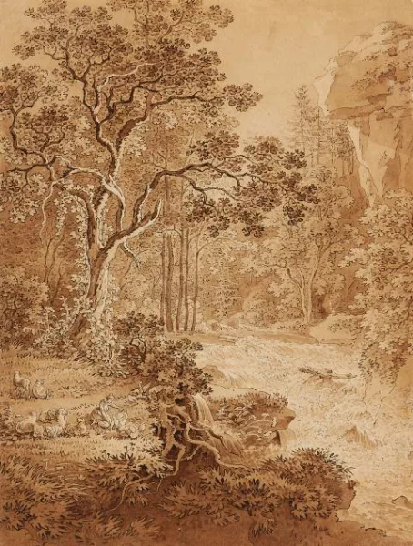 Adrian Zingg — Landschaft im Schandauer Grund