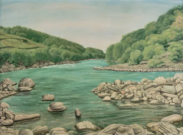 Aimé Barraud — Vue de l'Arve"