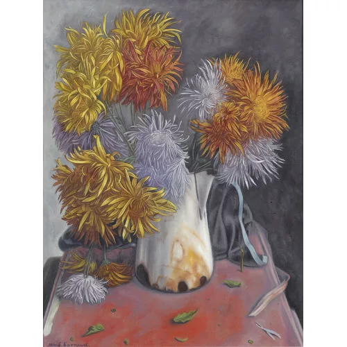 Aimé Barraud — Nature morte aux chrysanthèmes.