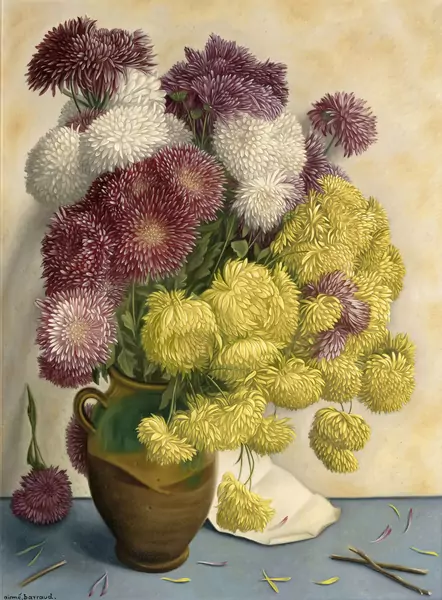 Bouquet de fleurs dans un pot en terre cuite