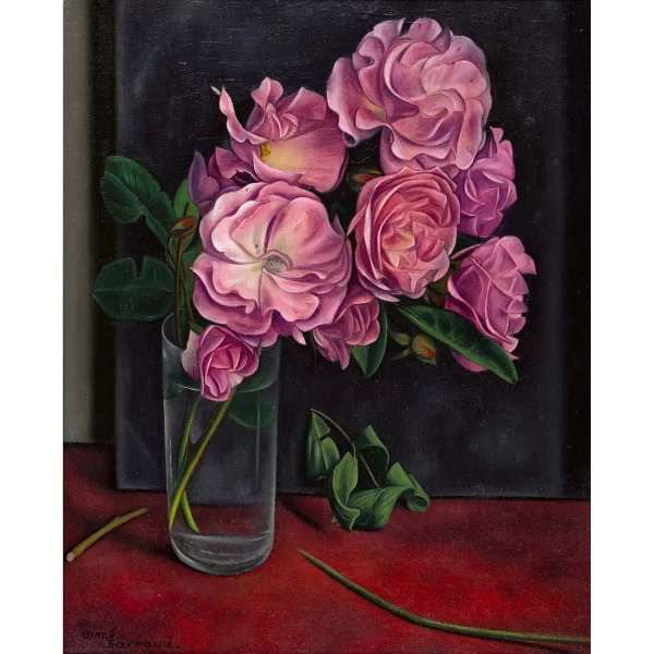 Aimé Barraud — Nature morte aux roses.