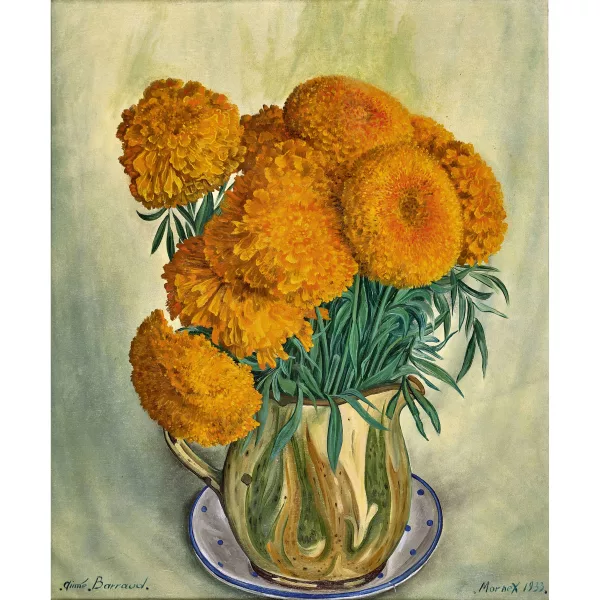 Aimé Barraud — Nature morte aux chrysanthèmes.