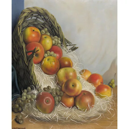 Aimé Barraud — Stillleben mit Früchtekorb.