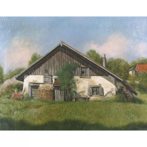Aimé Barraud — Bauernhaus im Sonnenschein.
