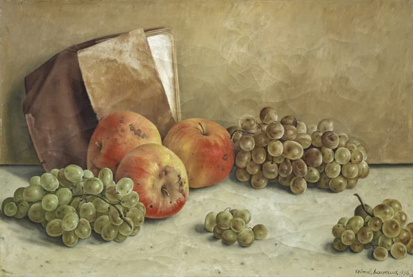 Aimé Barraud — Nature morte aux pommes et aux raisins