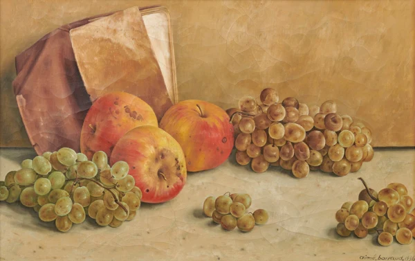Aimé Barraud — Nature morte aux pommes et aux raisins, 1936