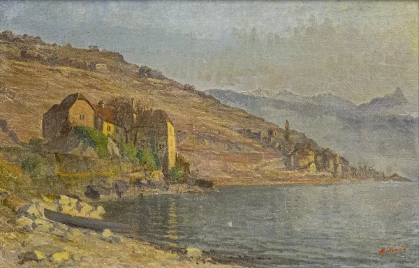 Aimé Vincent Gilliand — Vue du lac Léman