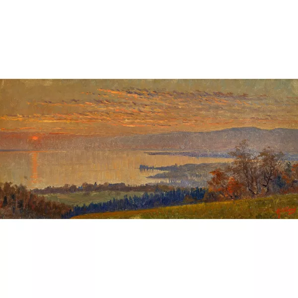 Aimé Vincent Gilliand — Vue sur le lac Léman.
